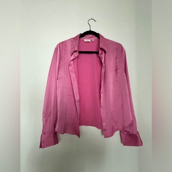 Pink Silk Wilfred Blouse NWOT - Picture 1 of 3
